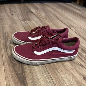 Burgundy Old School Van’s